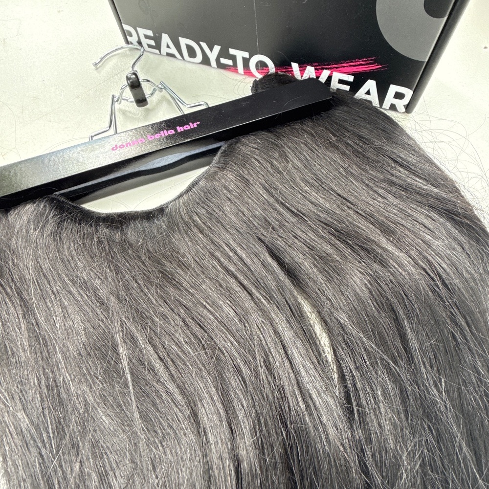 Bella Donna Hair 20” halo extension- #1 jet black